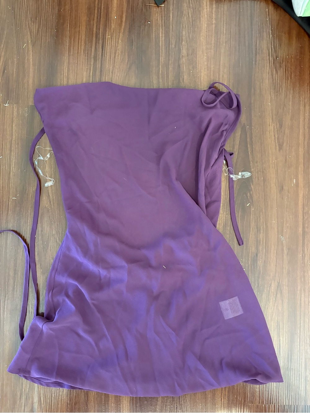 Peppermayo One-Shoulder Purple Slip Dress